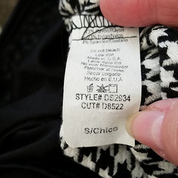 Lovely Day Size S Skirt – Houndstooth Black White, Women's Trendy Mini - Picture 3 of 3